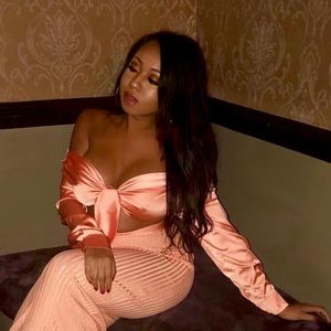 Beautiful House of CB Wrap Crop Top